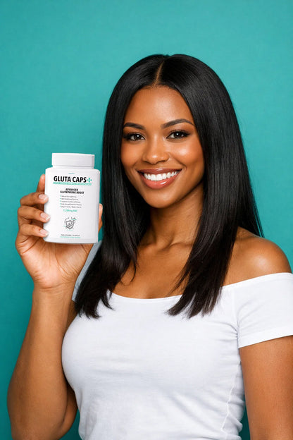 Gluta Caps Plus  - Glutathione Boost Skin Lightening Supplement 1,200mg NAC Complex