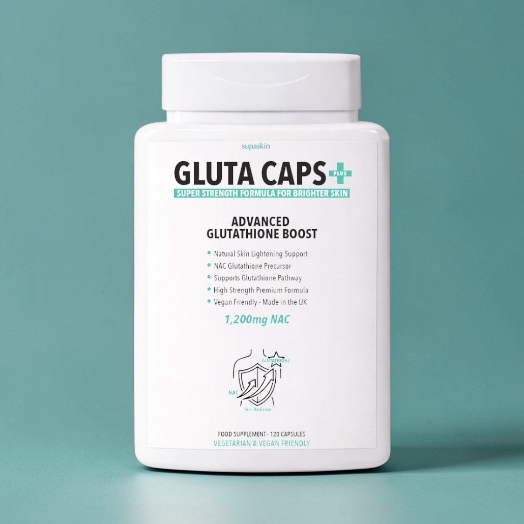 Gluta Caps Plus  - Glutathione Boost Skin Lightening Supplement 1,200mg NAC Complex